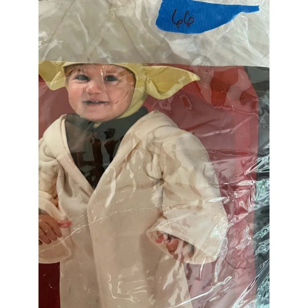 Star Wars Costume Baby Yoda Toddler Hooded Robe‎ Ears Disney 24 Months